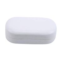 Meoliny Cute Faux Leather Box Portable Mini Contact Lens Case Lenses Container for Travel,White