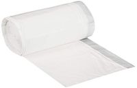 AmazonCommercial Custom Fit White Drawstring Trash Bags - Compatible with simplehuman Type K - 1.2 MIL - 60 Count