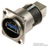 NAUSB3 - USB Adaptor, USB Type A Receptacle, USB Type B Receptacle, USB 3.0
