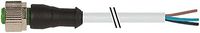 MURR ELEKTRONIK 7000-12241-2150500 M12 Female 0°, PVC 5X0.34 Gray, UL/CSA 5M