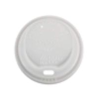 World Centric Compostable CPLA Cup Lid for 8 Ounce Hot Cup - 1000 per case.