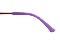 Glasses Non-Slip Sleeve Silicone Glasses Feet Sets,1 Pair(Purple)