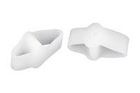 Pro 11 Double Looped Toe Gel Spreaders Stretchers Straighteners Alignment Bunion Large/Off-White