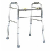Lumex Imperial Collection Dual Release X-Wide Folding Walker, Case of 2 - BARIATRIC WALKER DUAL RELEASE X-WIDE WITH 5" WHEELS - 604070W