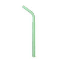 Big Sale! Silicone Straw for Kids and Adults, Iuhan Reusable Washable Food Grade Silicone Drinking Bent Straw (Light Green)