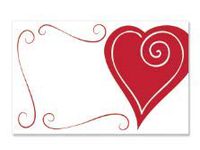 Valentine Hearts Gift Note Cards with Envelopes and Gold Seal -25pack Set