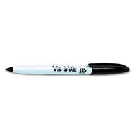 EXPO 16001 Vis-a-Vis Wet-Erase Marker Fine Point Black Dozen