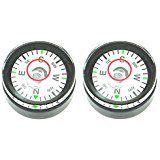 2 x 20mm x 11.8mm Compass / Disc Bubble Spirit Level Round Circular Circle Desmond