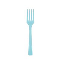 Amscan International 552290-54 Forks Cutlery Set, Caribbean Blue
