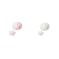 AgeDesign hiracle Cherryblossom Sakura Small Plate & Super Small Plate Set White and Pink Set from Japan