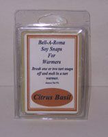 Bell-A-Roma Soy Snaps - Citrus Basil (6 Snaps)