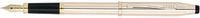 Cross Century II 14 Karat Gold w/18 karat gold plated nib Fine Point Fountain Pen - 1509-FF