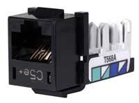 HXJ5EBK - Hubbell XCELERATORâ"¢ Category 5e Universal Modular Jack, Black, Pack of 2