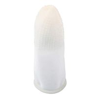 BESPORTBLE 100PCS Finger Cots Gloves Sleeves Non-Slip Finger Thumb Protector Support - Milk White