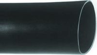 F22111/2 BK070 - Heat Shrink Tubing, 38.1 mm, 1.5", 2:1, Black, 6", 152.4 mm