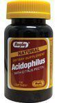 Rugby Acidophilus CAPTAB  Lactobacillus Acidophilus-n/a Beige/Off White 100 Tablets UPC 005367180013