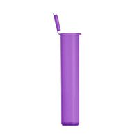 98mm Purple Translucent Doob Tube Pre-Roll Vial Child Resistant Squeeze Top 600 Pack