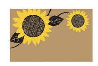 Kraft Sunflower Gift Note Cards with Envelopes and Gold Seal -25pack Set