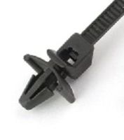 8-inch, 50-lb Push-Type Cable Ties, Black (Package of 50) by A Plus Parts House