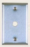 Allen Tel ATBK-CX Flush Wall Plate with Stainless Steel, Single Gang, 1 Port, 500-Inch Hole