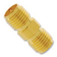 Amphenol Connex Adapter, SMA Jack To SMA RP Jack, Straight, PTFE Insulating Material, Brass Body, 50 Ohm Impedance, 18Hz Max Frequency