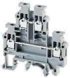 DIN Rail Terminal Blocks Feed-thrgh Term, DBL level 6mm 54x55.5mm (1 piece)
