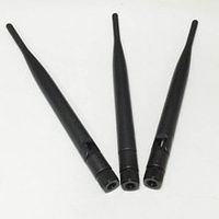 3X 3G Antenna Rubber 5dBi 850/900/1800/1900/2100 MHZ Size L 195mm Max D 13mm With RP SMA Male Connector High Quality Ships Quickly From USA