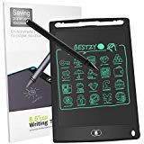 BESTZY 8.5" Digital LCD Writing Tablet,eWriter Graffiti Portable Board Handwriting Notepad Drawing Boards,Writing Graphics Electronic Drawing & Painting Writing Board for Kids Adults Office(Black)