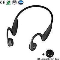 Bone Conduction Headphones, Open Ear Headsets Lightweight Sweatproof Sport Headphones for Safe Plogging Running Cycling Bone Conduction Headphone Bluetooth (Bone Conduction Headphones Z8, Black)