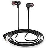 Headphones, AWEI in-Ear Earbuds with Microphone, HiFi Stereo Explosive Bass Headsets, Noise Cancelling Earphones for phones, Tablet, PC, and Other Devices with 3.5 mm Audio Outpu