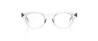 eyebobs Waylaid Unisex Blue Light Reading Glasses, Crystal Front and Temples, 3.00 Magnification