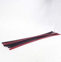 3M 2:1 Polyolefin Thin Wall Heat Shrink Tubing, Black, 1/16", 30-22 AWG - 4ft Stick