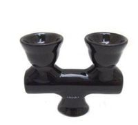 Two Head Ceramic Hookah Bowl