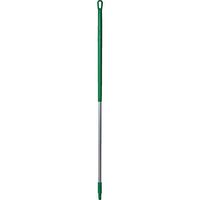 Vikan 29372 59" Aluminum Handle with Threaded Tip, 1-7/32" Diameter, Green