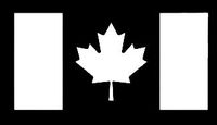 LLI Canadian Flag | Decal Vinyl Sticker | Cars Trucks Vans Walls Laptop | White | 7.5 x 3.8 in | LLI1255