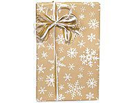 Frosted Snowflakes 24 inch x417 ft.Recycled Gift Wrap Counter Roll (1 unit, 1 pack per unit.)