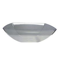 64 oz Square Plastic Clear Presentation Bowls 12 CT by Maryland Plastics