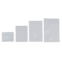 Colorful Mylar Aluminum Foil Zip Lock Bags Pouches Food Storage Pouches Accessory Snack Package Bags Zipper Aluminum Foil Food Grade Pouches (Pack of 100) (10x15 cm(3.94"x5.91"), White)