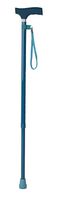 Teal Silicone Handle Adjustable Cane