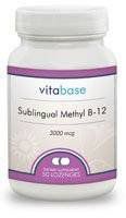 Sublingual Methyl B-12 (3000 mcg) 50 Lozenges per Bottle (5 Pack)