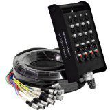 Seismic Audio - SAXQ-12x4x50 - 12 Channel 50' XLR Snake Cable with XLR and 1/4" Returns on the Box