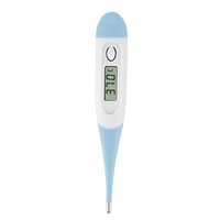Borlai Thermometer Flexible Tip Digital Thermometer Waterproof Armpit Oral Temperature Meter for Kids Adults