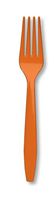Creative Converting Touch of Color Premium 24 Count Plastic Forks, Sunkissed Orange (010613)