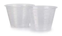 CUP MED PLS 1OZ W/LIP 100/PK 50PK/CS MCK BRAND