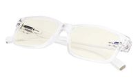 Blue Light Blocking Computer Reading Glasses Plastic Readers UV Protection Anti Reflective Anti Glare for Men Women Transparent Frame +3.5