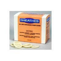 Latex Ultrasound Probe Sheathes, Non Sterile, Non Lubricated, Individually Wrapped, 1-1/4"D x 8"