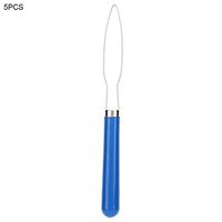 5Pcs Button Hook, Quick Hook Pull Assist Device Zipper Pull Helper Dexterity Gripper Puller Button Drag Tool for Shirt Dress Clothes Pant Coat Snap Buttoner