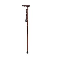 Folding Walking Cane with Light Collapsible Lightweight Adjustable Portable Hand Walking Stick - Balancing Mobility Aid T Handles for Men and Women (Brown)