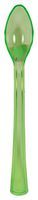 Creative Converting 24 Count Plastic Spoons, Mini, Translucent Green