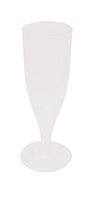 Club Pack of 96 Form & Function Clear Disposable Plastic Champagne Party Glasses 4 oz.